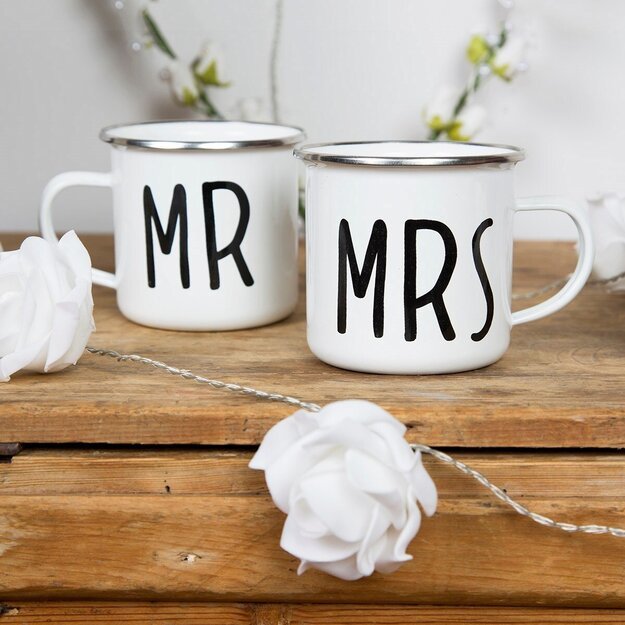 Emalinis puodelis Mr