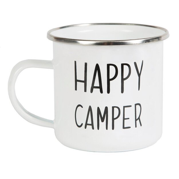Emalinis puodelis Happy Camper