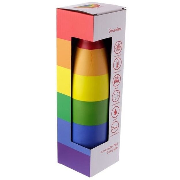 Plieninė gertuvė SOMEWHERE RAINBOW, 500ML