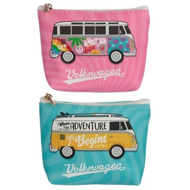 Piniginė Volkswagen VW T1 Camper Bus, rožinė